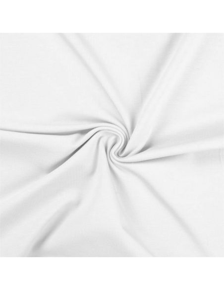 Tissu jersey coton - Blanc