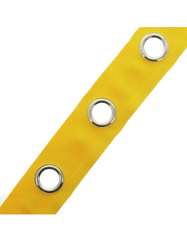 Bande à oeillets canon de fusil - Jaune moutarde