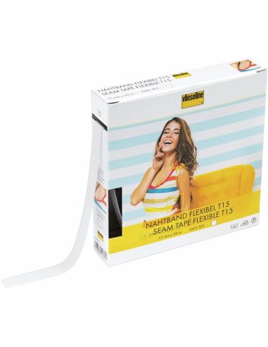 Support droit fil extensible Vlieseline - Blanc