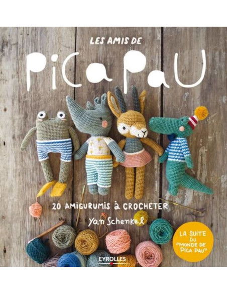 Livre les amis de Pica Pau - 20 amigurumis à crocheter