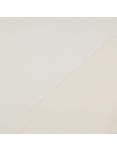 Tissu satin de coton - Écru
