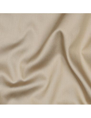 Tissu satin de coton - Beige