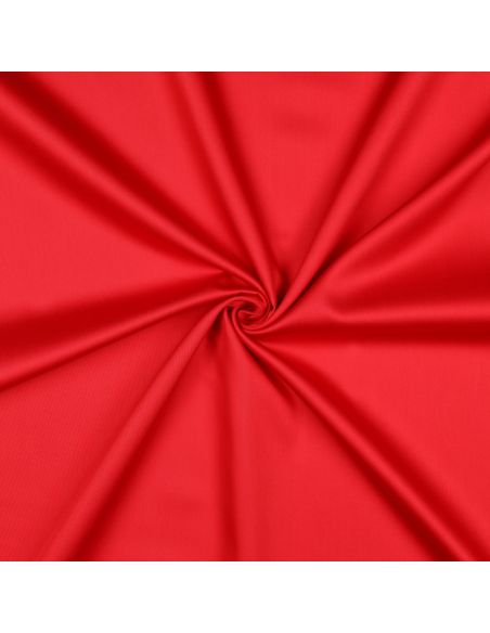 Tissu satin de coton - Rouge