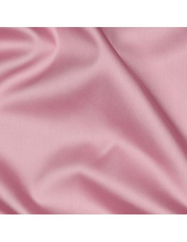 Tissu satin de coton - Rose