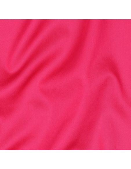 Tissu satin de coton - Rose vif