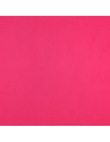 Tissu satin de coton - Rose vif