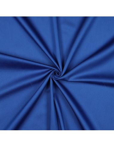 Tissu satin de coton - Bleu cobalt