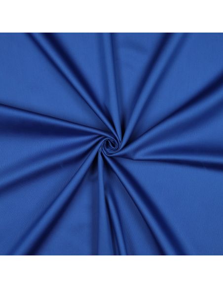 Tissu satin de coton - Bleu cobalt