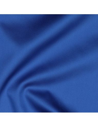 Tissu satin de coton - Bleu cobalt