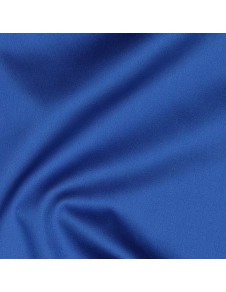 Tissu satin de coton - Bleu cobalt