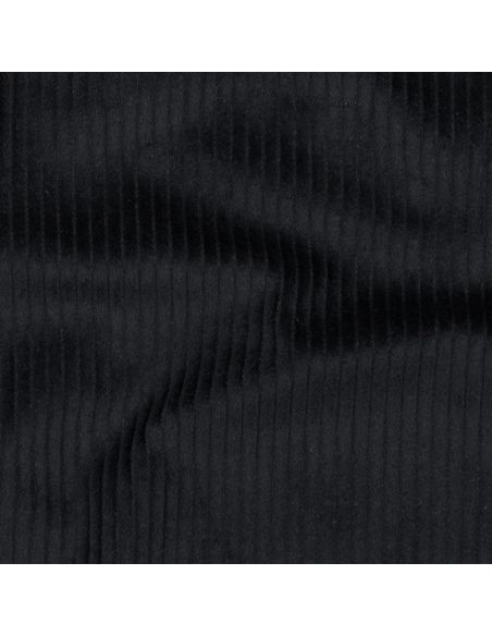Tissu velours côtelé coton - Noir