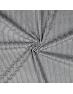 Tissu velours côtelé coton - Gris