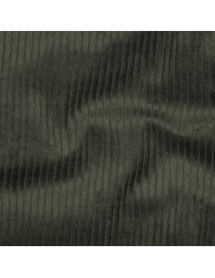 Tissu velours côtelé coton - Vert foncé 2