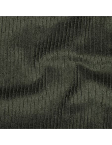 Tissu velours côtelé coton - Vert foncé