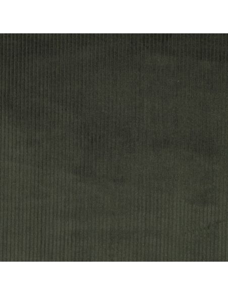 Tissu velours côtelé coton - Vert foncé