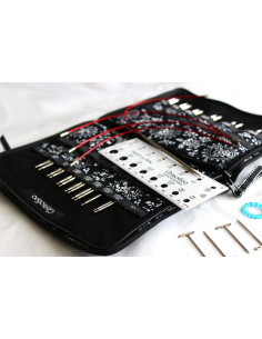 Pochette d´aiguilles à tricoter circulaires en métal ChiaoGoo 2