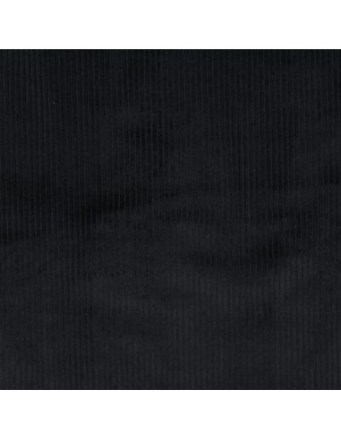 Tissu velours côtelé coton - Noir