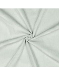 Tissu velours côtelé coton - Menthe glacial