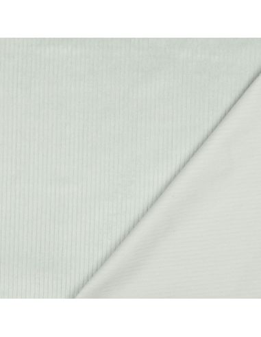 Tissu velours côtelé coton - Menthe glacial