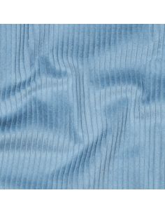 Tissu velours côtelé coton - Bleu 2