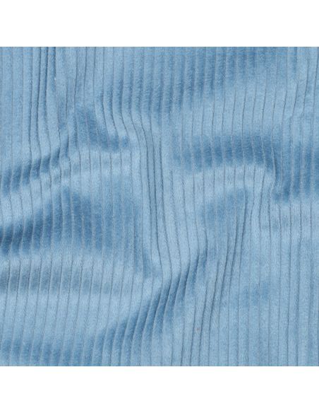 Tissu velours côtelé coton - Bleu