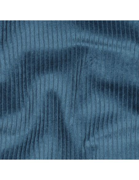 Tissu velours côtelé coton - Bleu pétrole