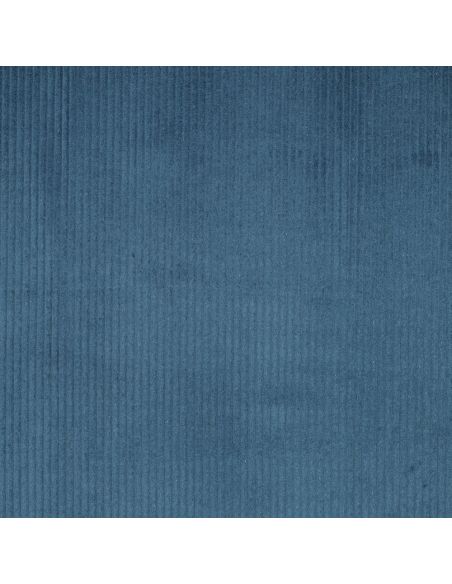 Tissu velours côtelé coton - Bleu pétrole
