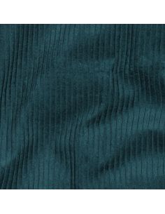 Tissu velours côtelé coton - Vert émeraude 2