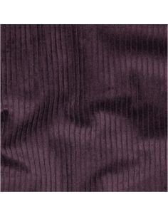 Tissu velours côtelé coton - Aubergine 2