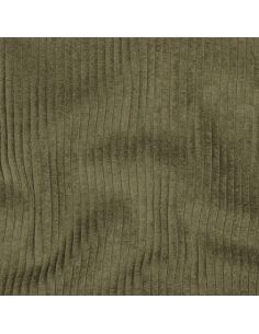 Tissu velours côtelé coton - Vert militaire 2