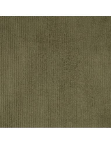 Tissu velours côtelé coton - Vert militaire