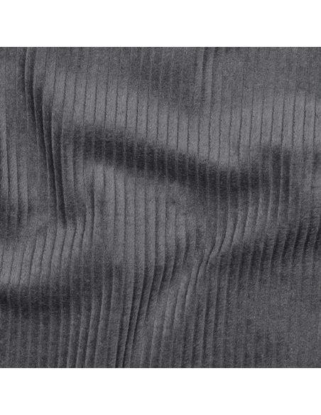 Tissu velours côtelé coton - Gris foncé