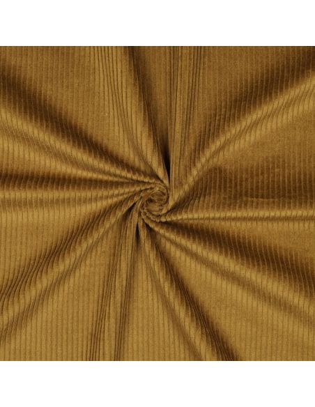 Tissu velours côtelé coton - Ocre