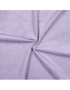 Tissu velours côtelé coton - Lilas