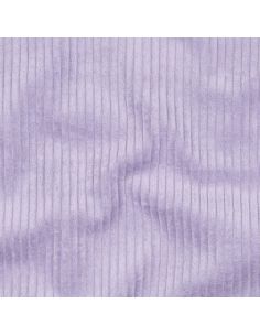 Tissu velours côtelé coton - Lilas 2
