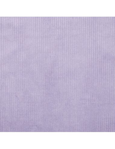 Tissu velours côtelé coton - Lilas