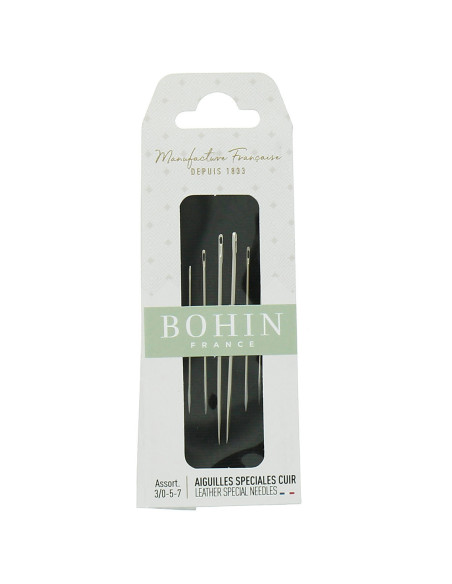 Aiguilles cuir Bohin - Assortiment