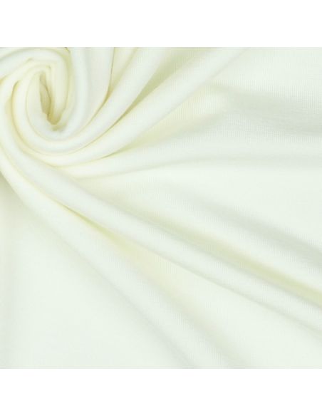 Tissu jersey tencel modal - Blanc cassé