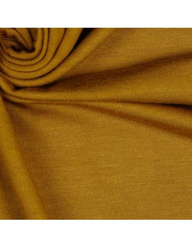 Tissu jersey tencel modal - Moutarde