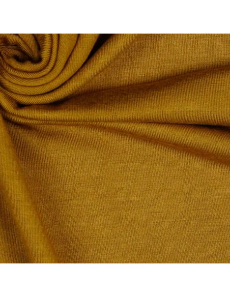 Tissu jersey tencel modal - Moutarde