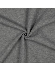 Tissu sweat pailleté - Gris foncé