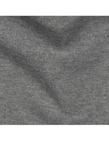 Tissu sweat pailleté - Gris foncé