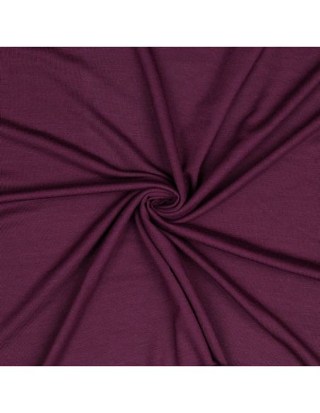 Tissu jersey tencel modal - Aubergine