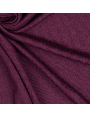 Tissu jersey tencel modal - Aubergine