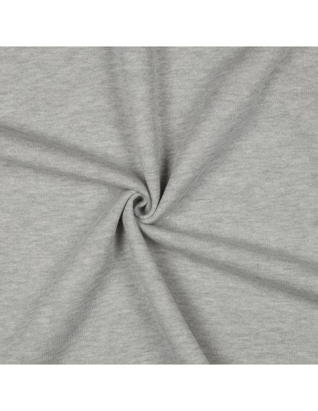 Tissu sweat pailleté - Gris