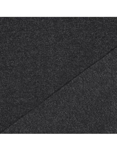 Tissu sweat pailleté - Noir