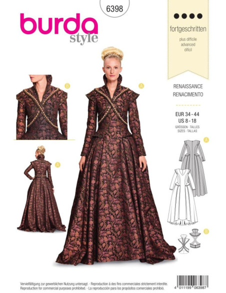 Patron de déguisement - Burda 6398