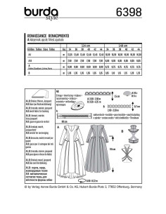 Patron de déguisement - Burda 6398 2