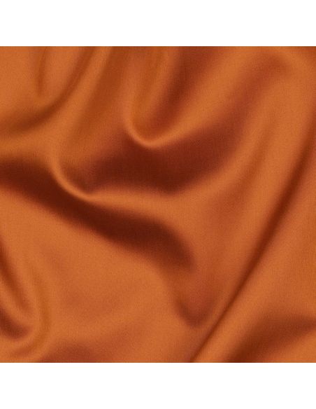 Tissu satin de coton - Brique