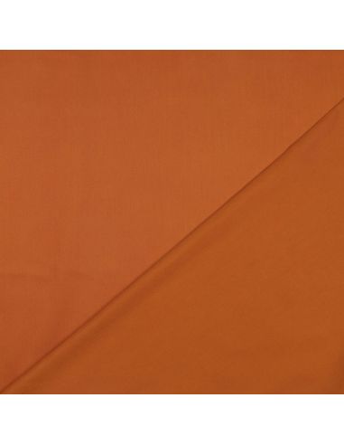 Tissu satin de coton - Brique